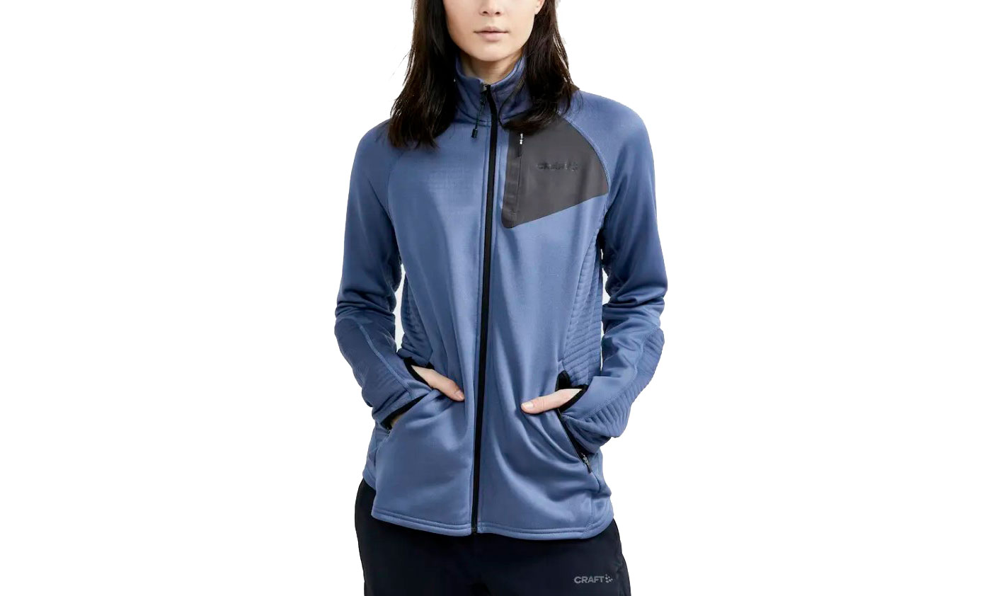 Кофта Craft ADV Tech Fleece Thermal midlayer жіноча, розмір L, сезон AW 21, синій 6 Кофта Craft ADV Tech Fleece Thermal midlayer жіноча, розмір L, сезон AW 21, синій 6