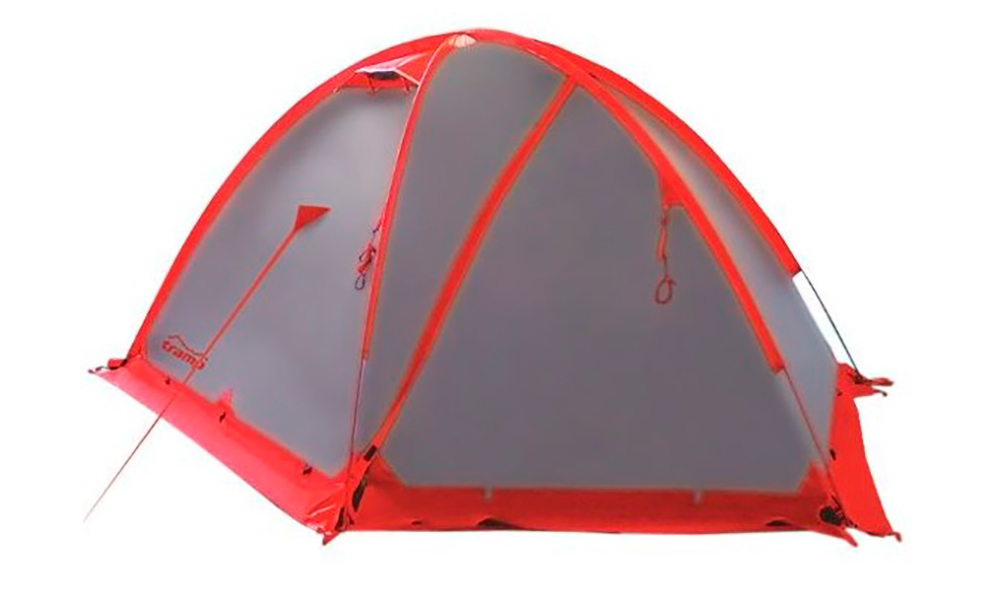Палатка Tramp ROCK 2 v.2 серо-красный