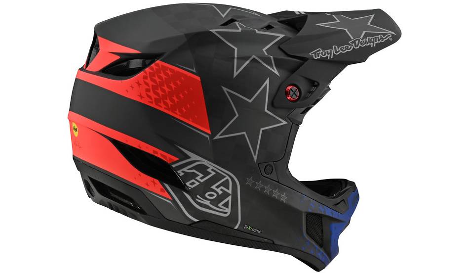 Вело шлем фуллфейс TLD D4 Carbon размер XL (60-62 см) Freedom 2.0 Black/Red 5