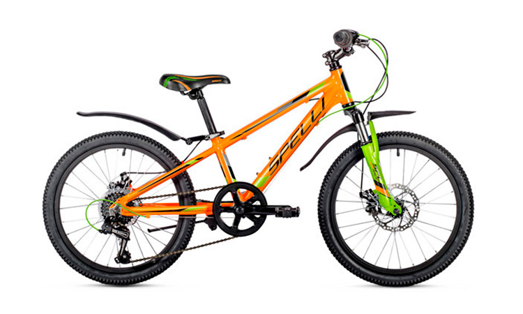 Фотографія Велосипед Spelli CROSS BOY 20" 2021 Оранжево-чорний