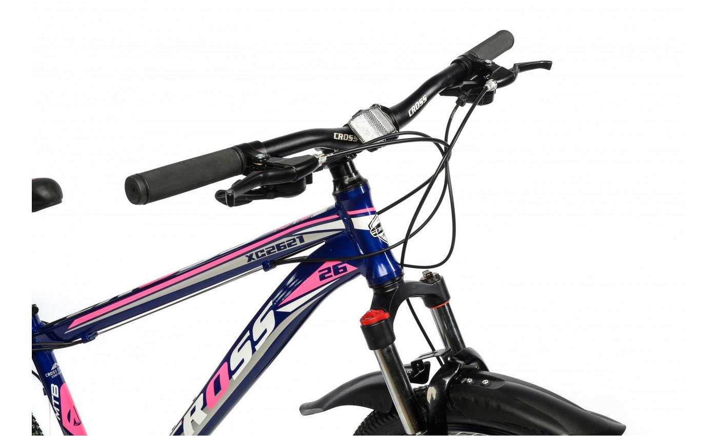 Фотографія Велосипед Cross XC2621 26" розмір М рама 17 2022 Блакитний Рожевий 4