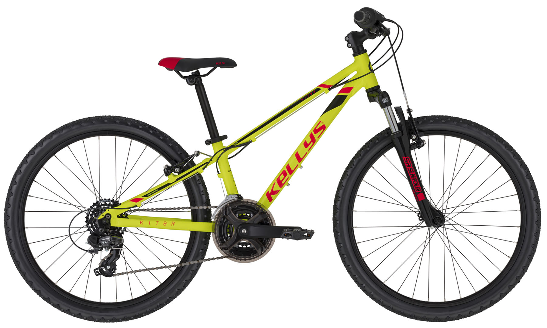 Фотографія Велосипед Kellys Kiter 50 Neon Yellow (24") 280mm