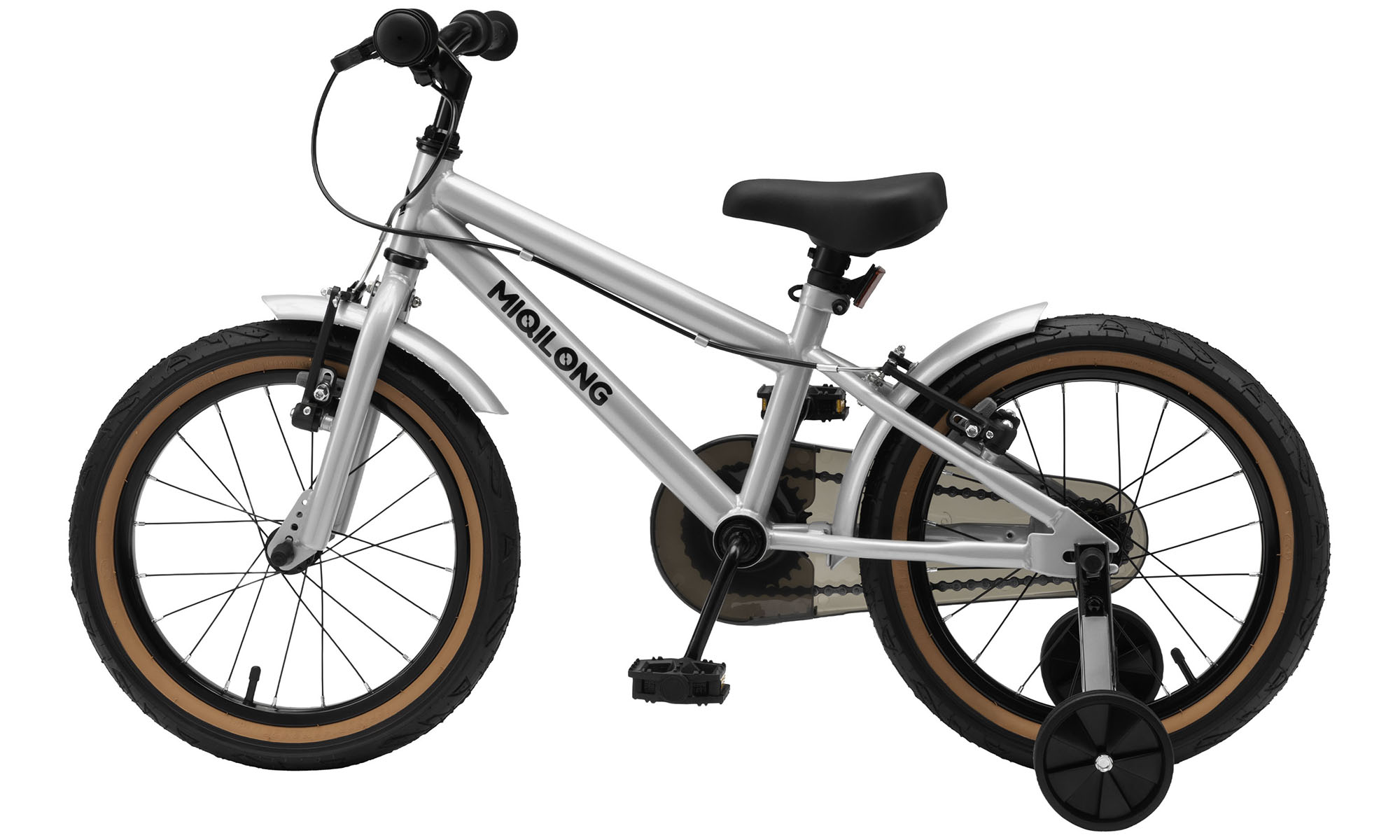 Детский велосипед Miqilong ST 16", One size, 2025, серебристый 4