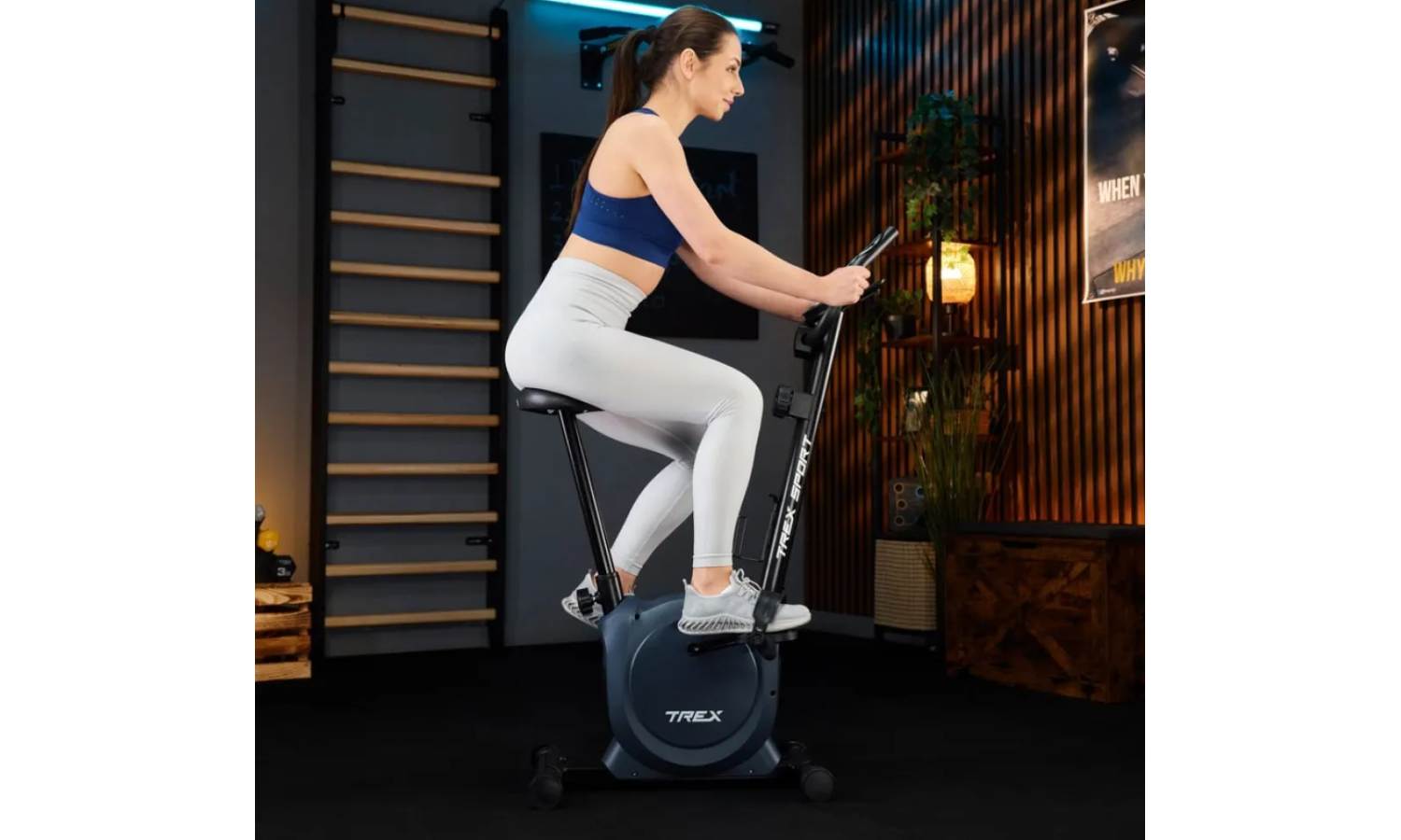 Велотренажер Trex Sport TX-350MB RIZE магнитный синий 13