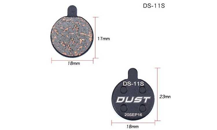 Фотографія Колодки гальмові DUST DS-11S Alhonga, ZOOM