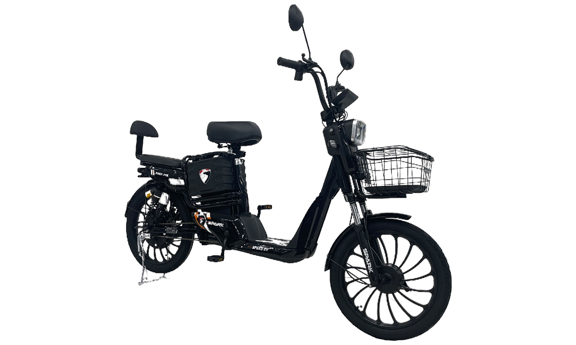 Электровелосипед SPARK RIDER PRO 14" 48V/650W/20Ah, Чёрный 3
