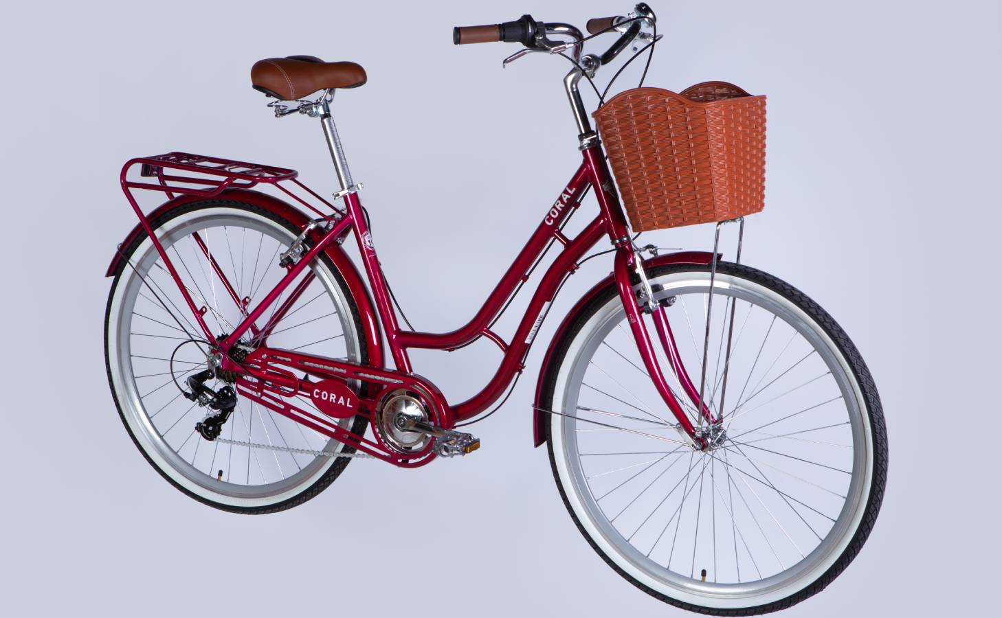 Фотографія Велосипед Dorozhnik CORAL Vbr 28" размер L рама 19" 2025 рубиновый 5