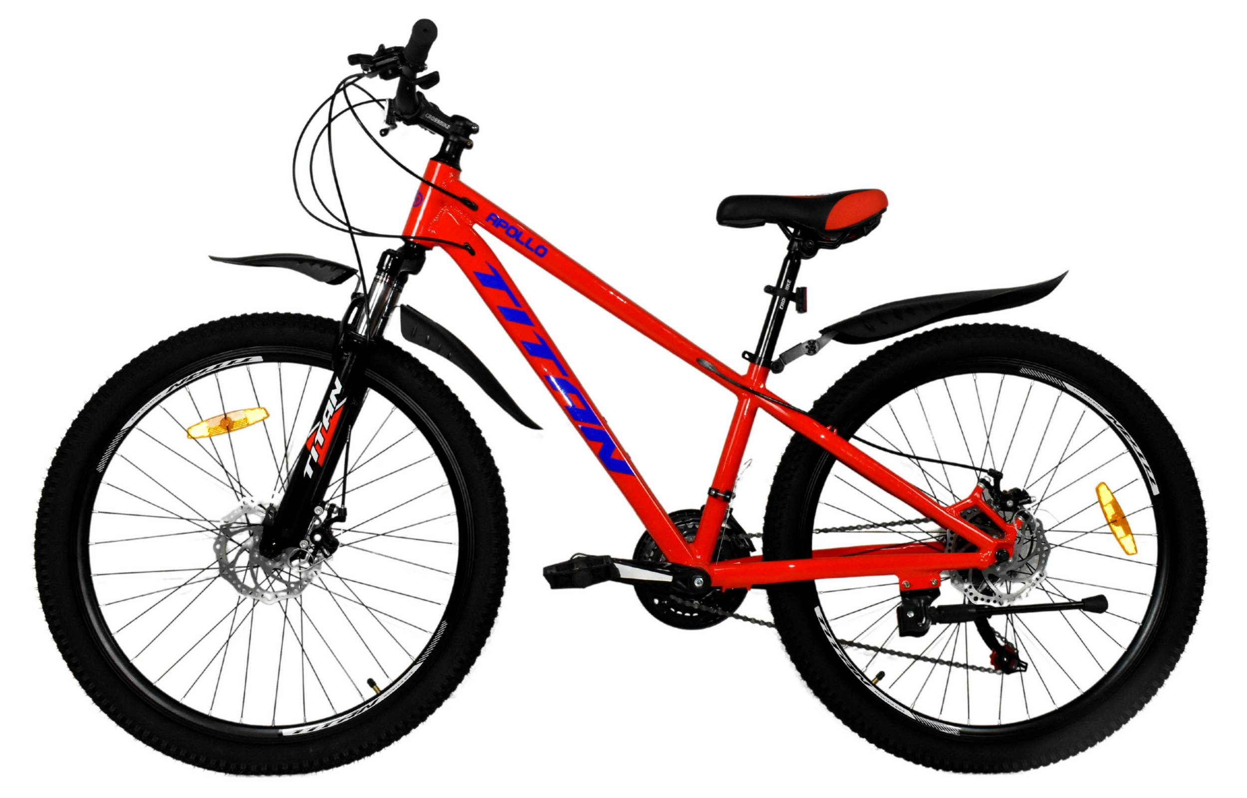 Фотографія Велосипед Titan APOLLO 26" розмір XS розмір 13 2022 Червоно-синій 2