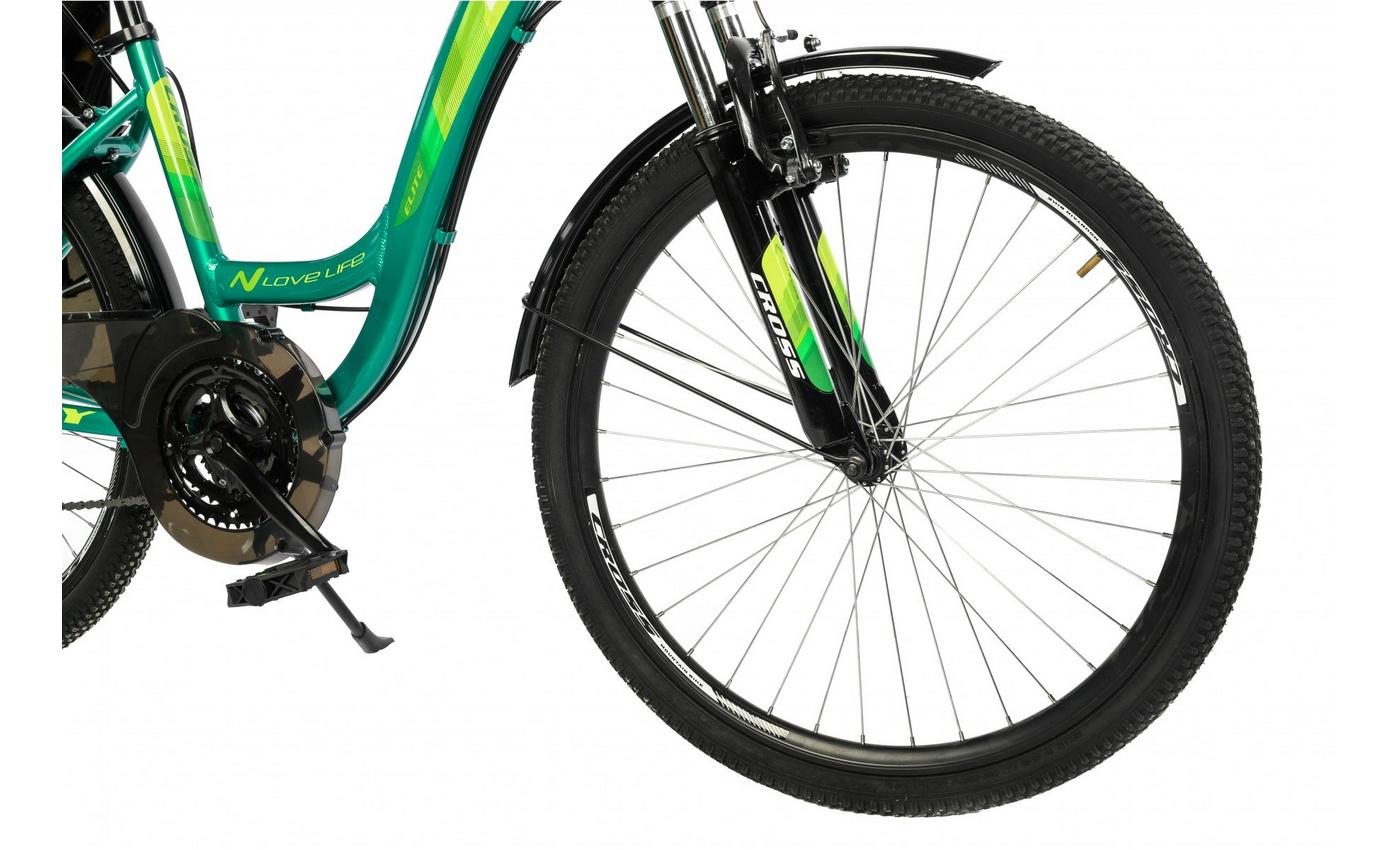Фотографія Велосипед Cross Elite 26" розмір М рама 17 2022 Зелений 3