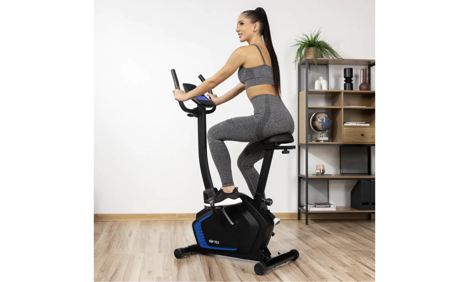 Велотренажер Gymtek XB1800 электромагнитный синий 14