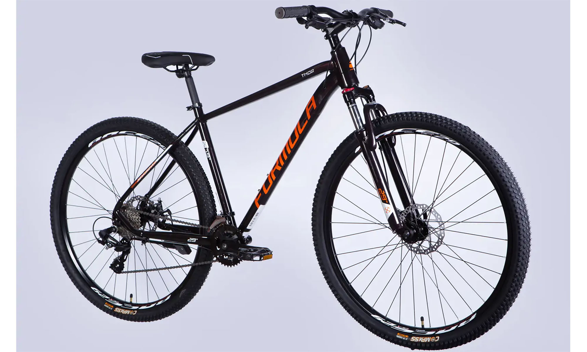 Велосипед Formula THOR DD CS 29", размер XL рама-21", год 2026, медно-черный с оранжевым 4