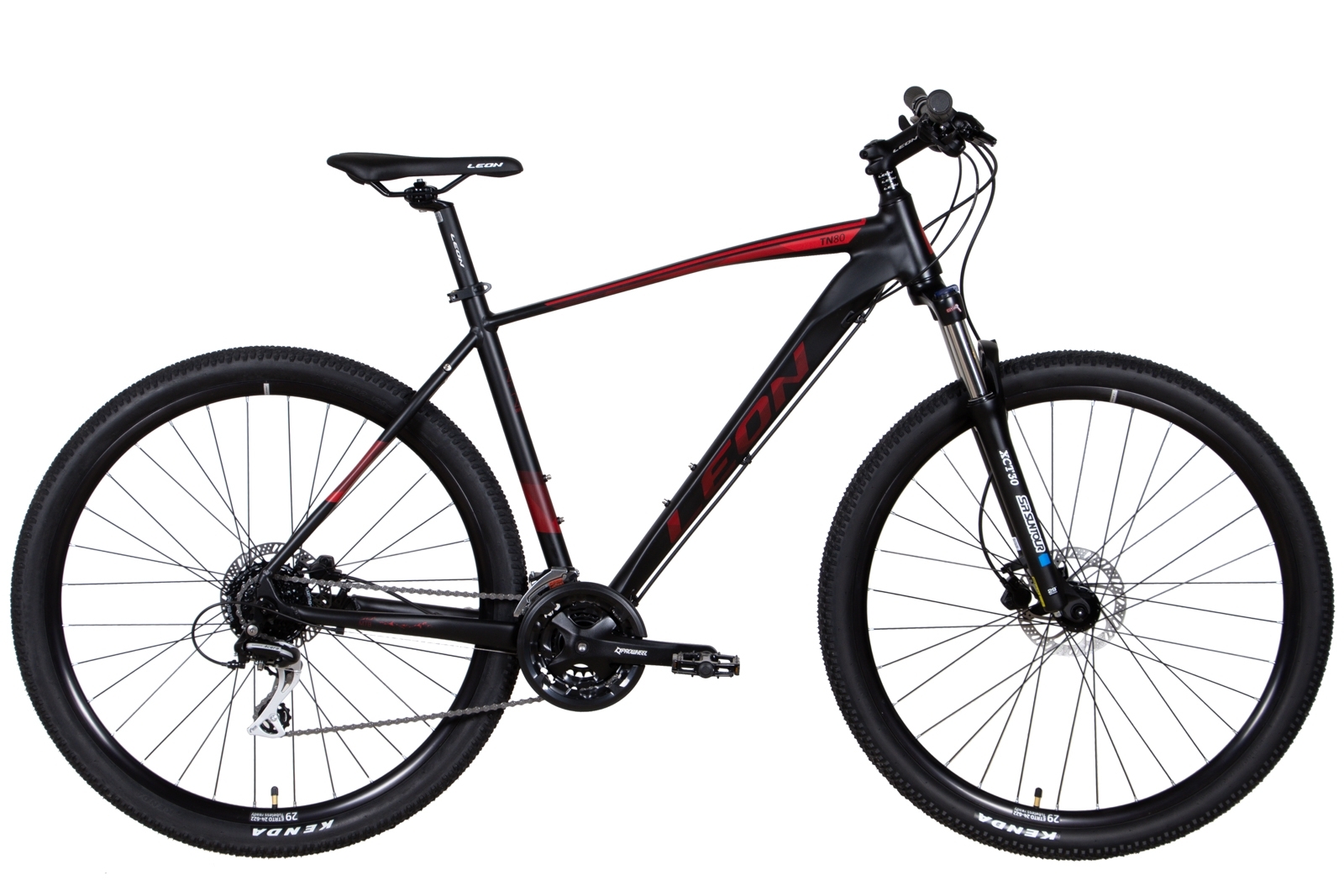 Фотография Велосипед Leon TN-80 AM HDD 29" размер XL рама 21 2022 Черно-красный 