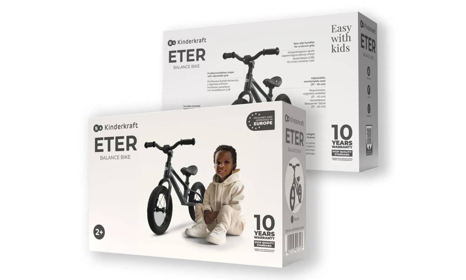 Беговел Kinderkraft Eter черный 4 Беговел Kinderkraft Eter черный 4