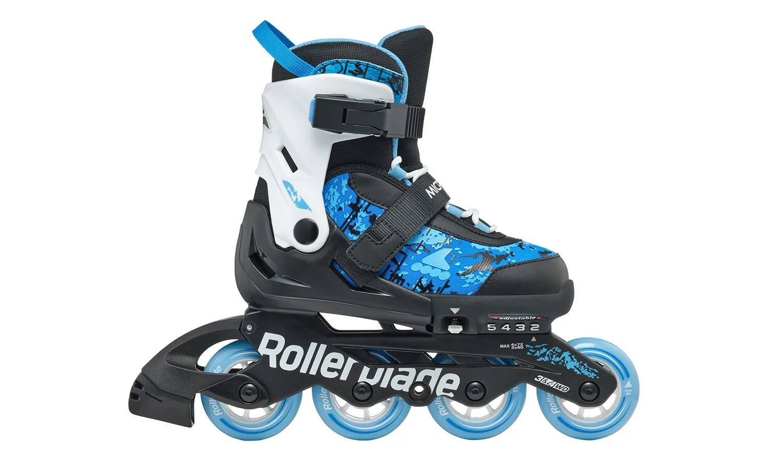 Ролики Rollerblade Microblade SL black-sky blue 36.5-40 7 Ролики Rollerblade Microblade SL black-sky blue 36.5-40 7