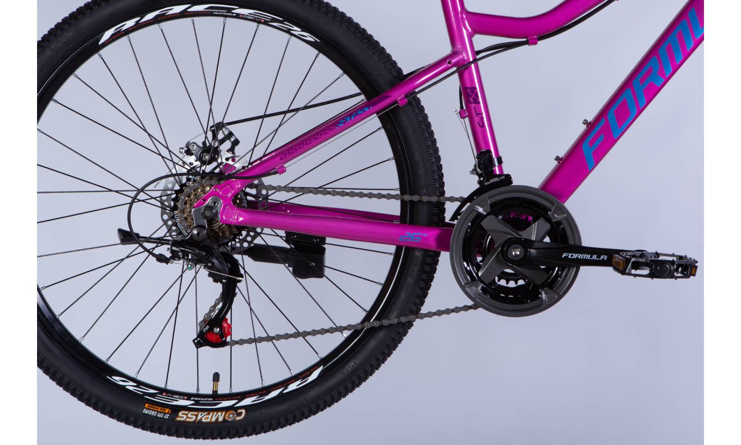 Велосипед Formula ALPINA DD 26" размер S рама 15" 2025 розово-синий 5 Велосипед Formula ALPINA DD 26" размер S рама 15" 2025 розово-синий 5
