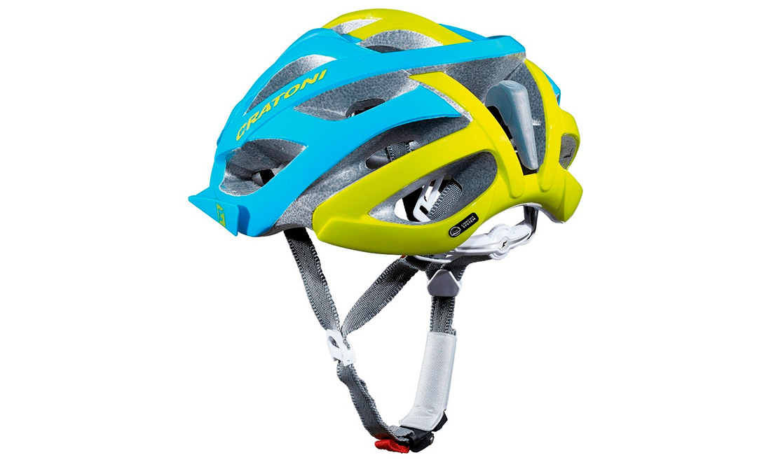 Фотографія Велосипедний шолом Cratoni Miuro розмір М (54-59 см) Блакитно-жовтий 2