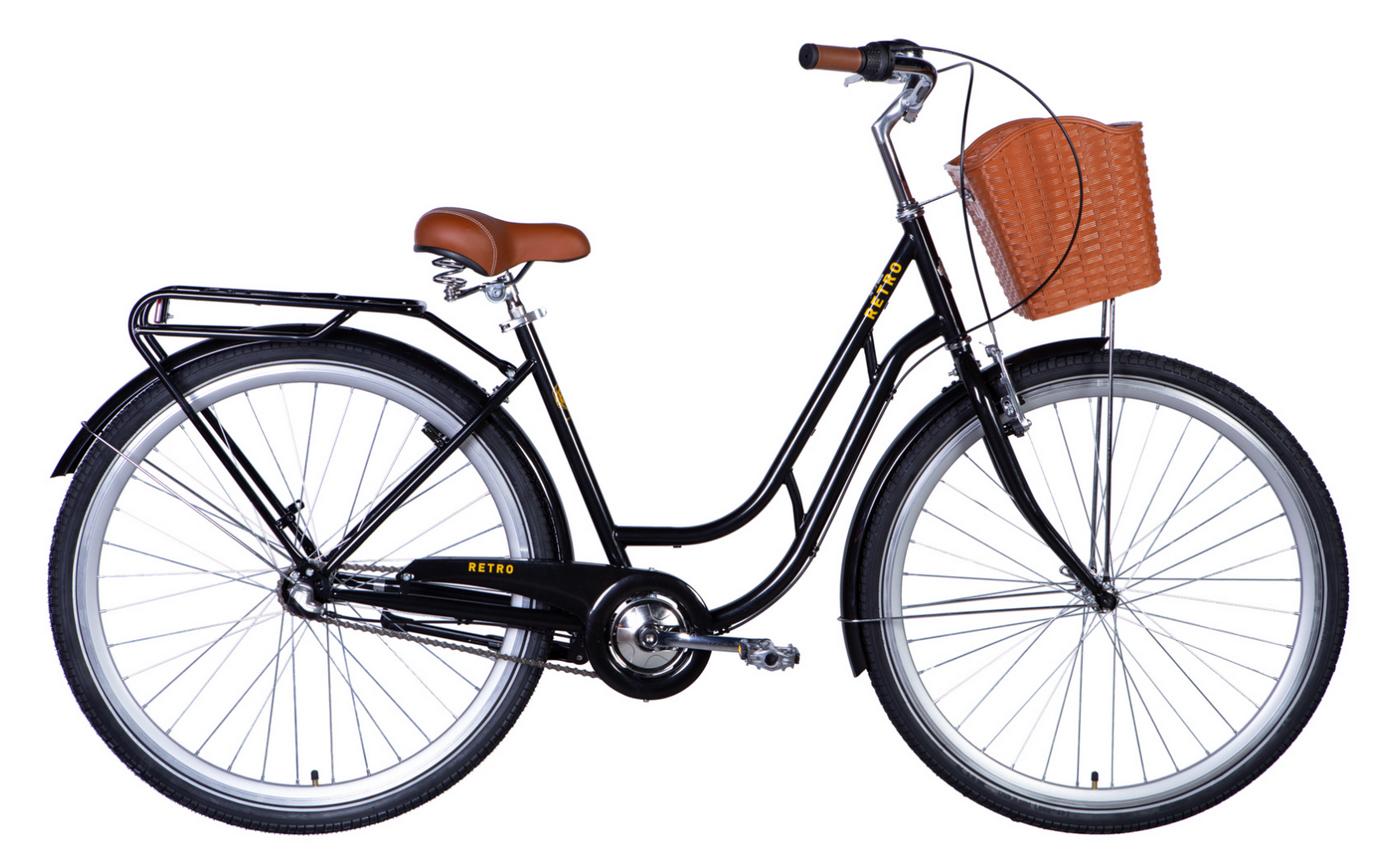 Фотографія Велосипед Dorozhnik RETRO Nexus 28" размер L 2024 Черный
