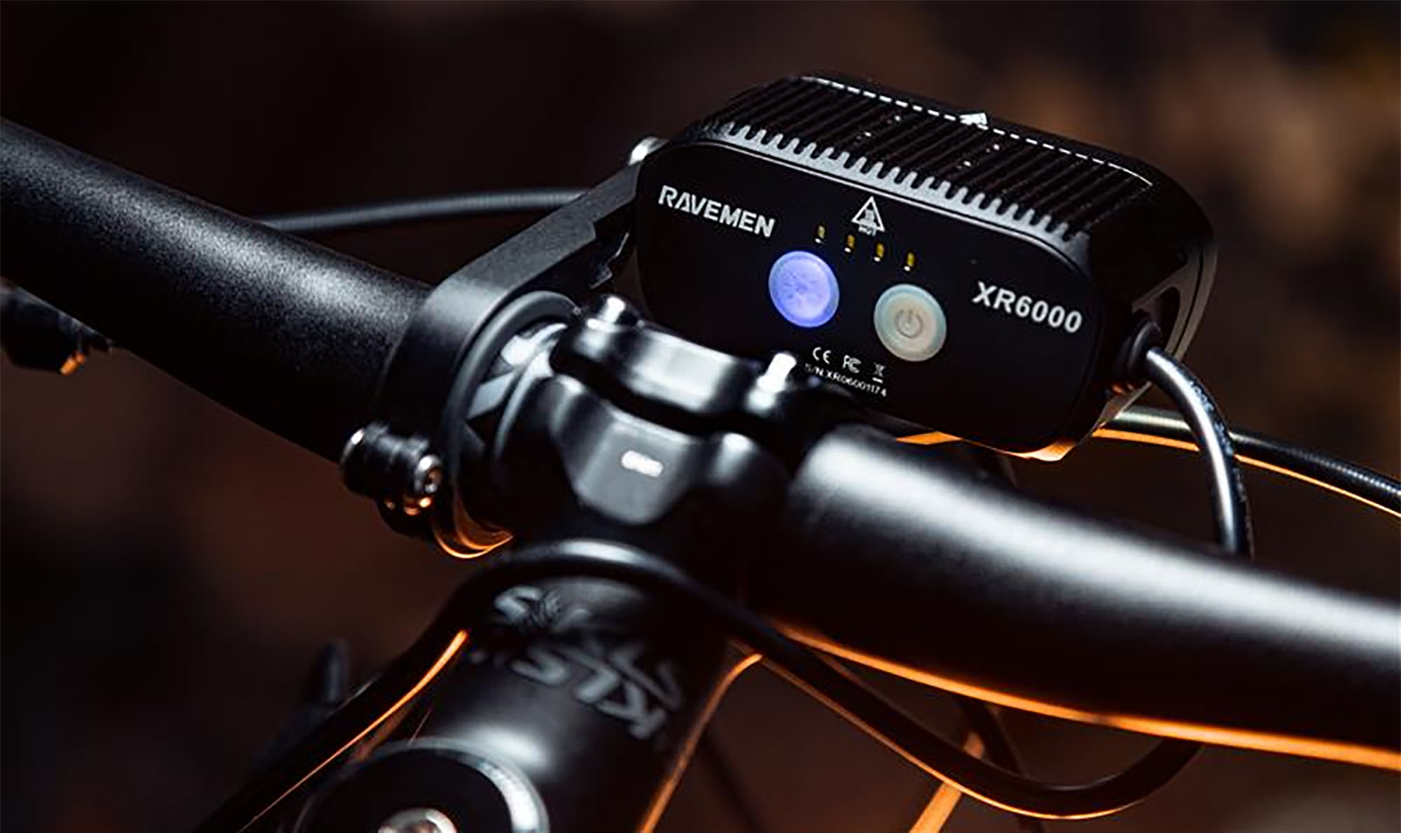 Ravemen XR6000 Велосипедна Фара (6000 lm, 8000 mAh) Зовнішня батарея, кнопка не -вільної 3