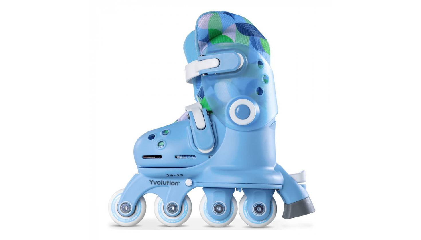 Роликові ковзани Yvolution Twista, розмір 30-34, блакитний 6