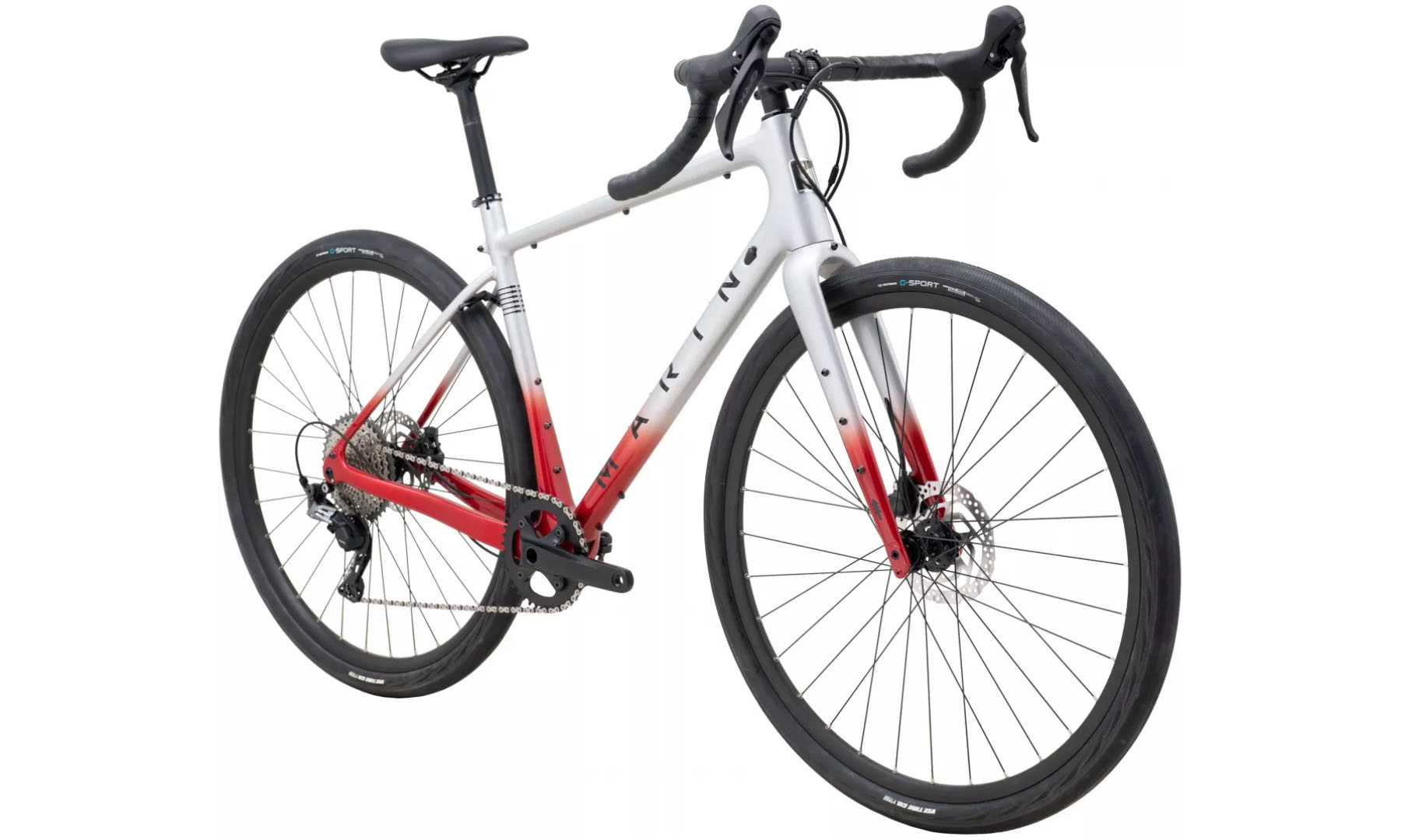 Фотография Велосипед Marin Headlands 1 Gloss 28" размер L рама 56см 2024 Gloss Chrome/Chrome Red/Black 3