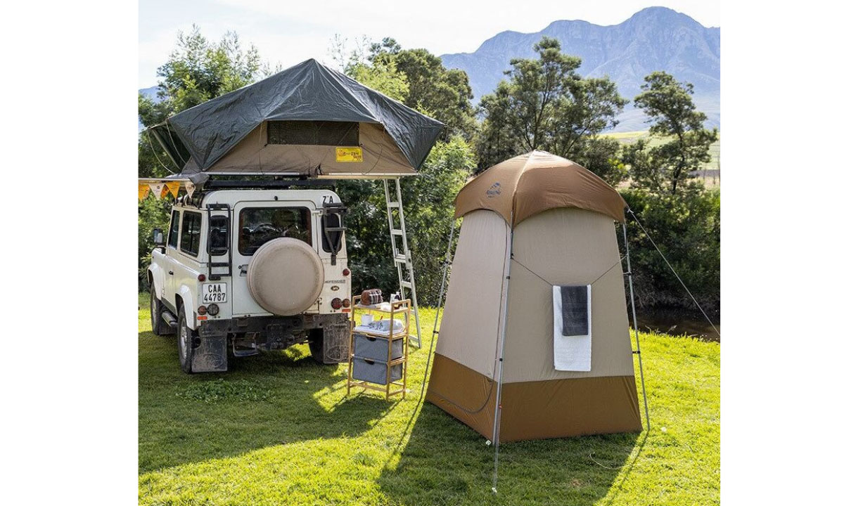 Фотография Душевая палатка Naturehike Shower Tent (NH21ZP005) коричневая 3