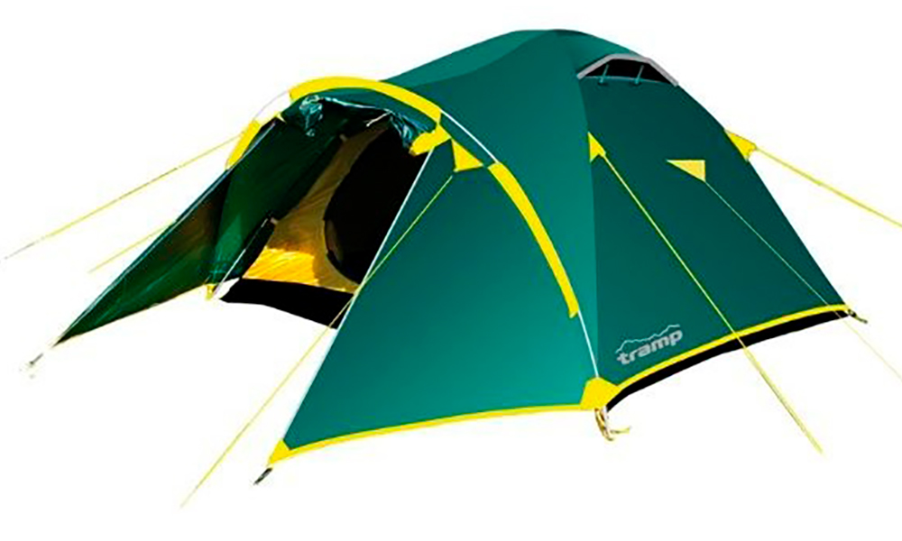 Фотография Палатка Tramp Lair 4 v.2 зелено-желтый