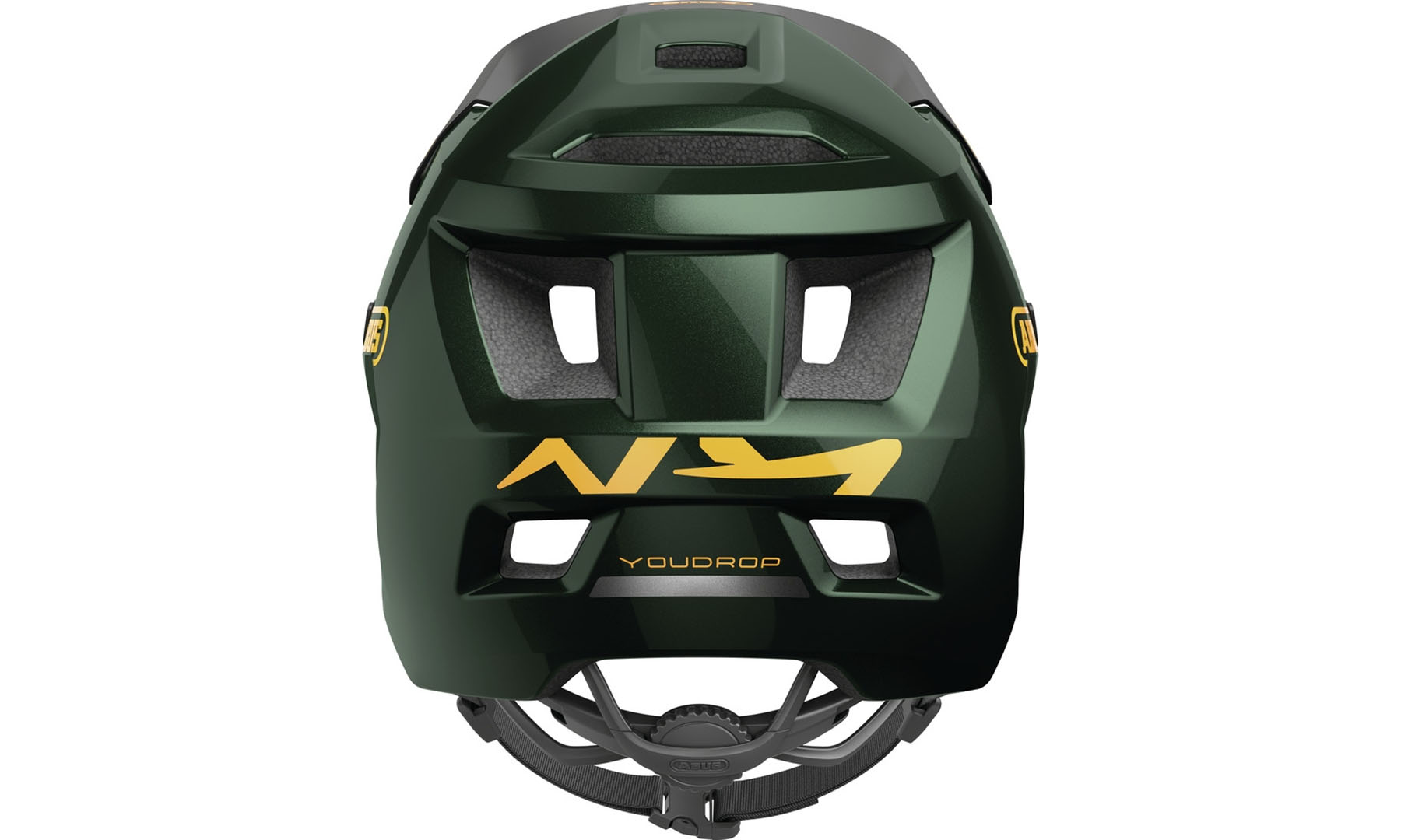 Велошлем детский ABUS YOUDROP moss green, размер S (48-55 см), темно-зеленый 3 Велошлем детский ABUS YOUDROP moss green, размер S (48-55 см), темно-зеленый 3