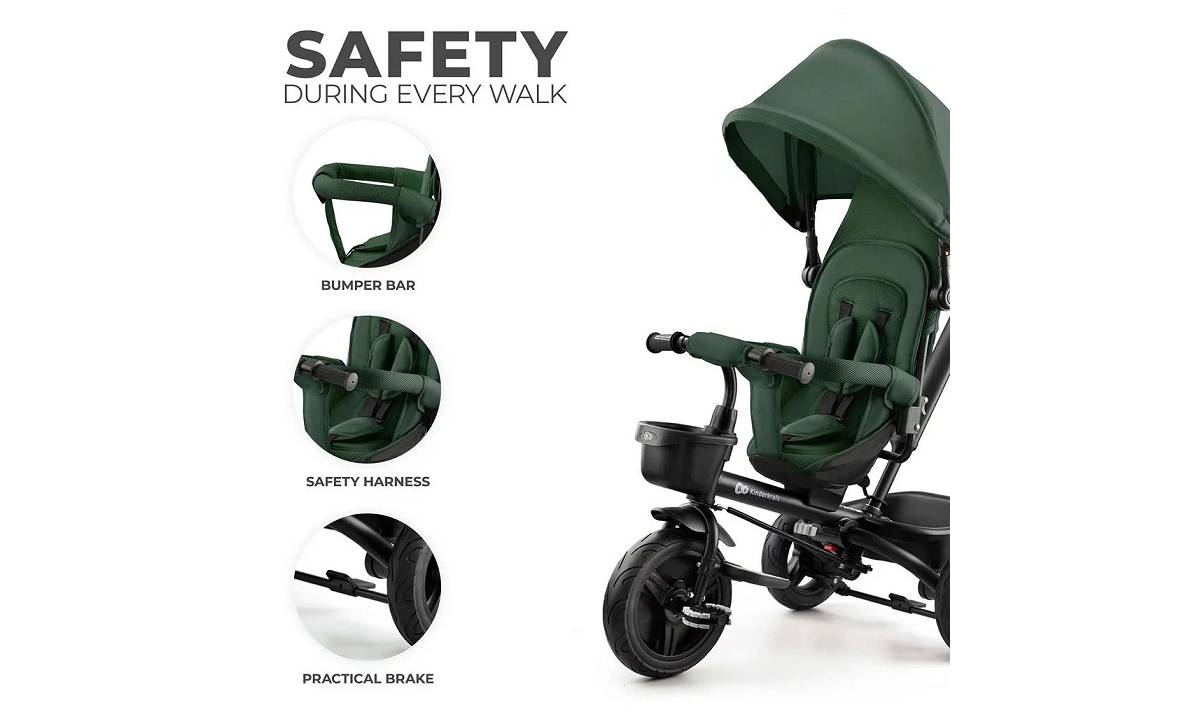 Трехколесный велосипед Kinderkraft Aveo Mistyc Green 5 Трехколесный велосипед Kinderkraft Aveo Mistyc Green 5