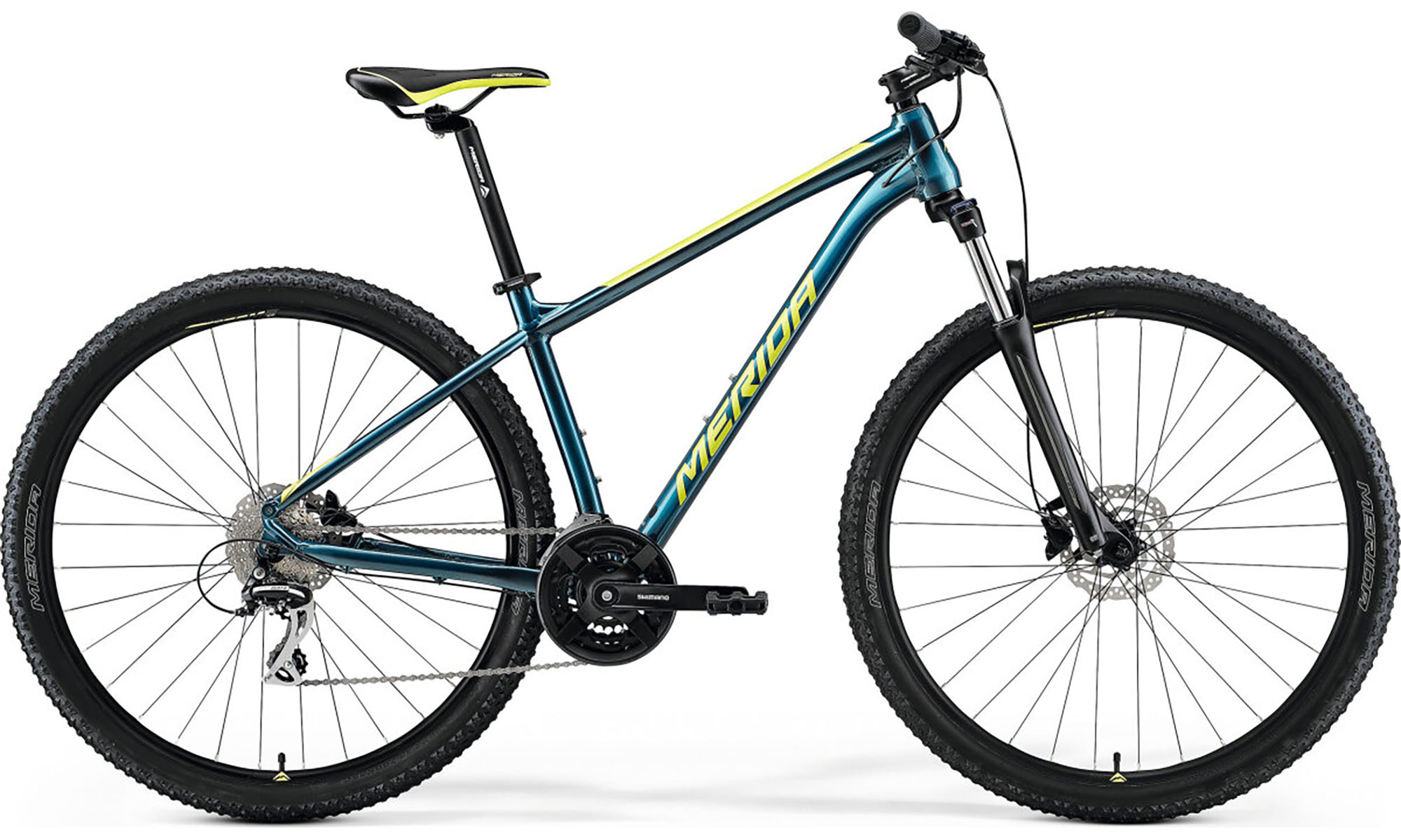 Велосипед Merida BIG.NINE 20-3X, 29", размер L, год 2022, сине-желтый