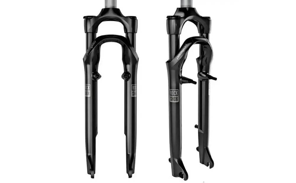 Вилка RockShox Paragon RL - Solo Air 65 700c ось 9mm, Черный, TurnKey Шток 1 1/8" V-brake 2
