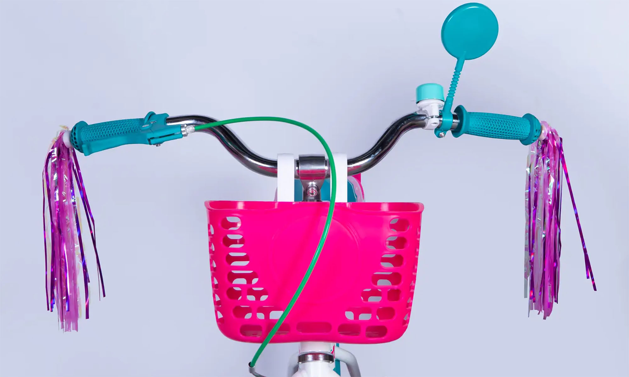 Велосипед Formula Kid FLOWER PREMIUM BH 20", размер XXS, рама-10", год 2026, белый с розовым и бирюзовым 3