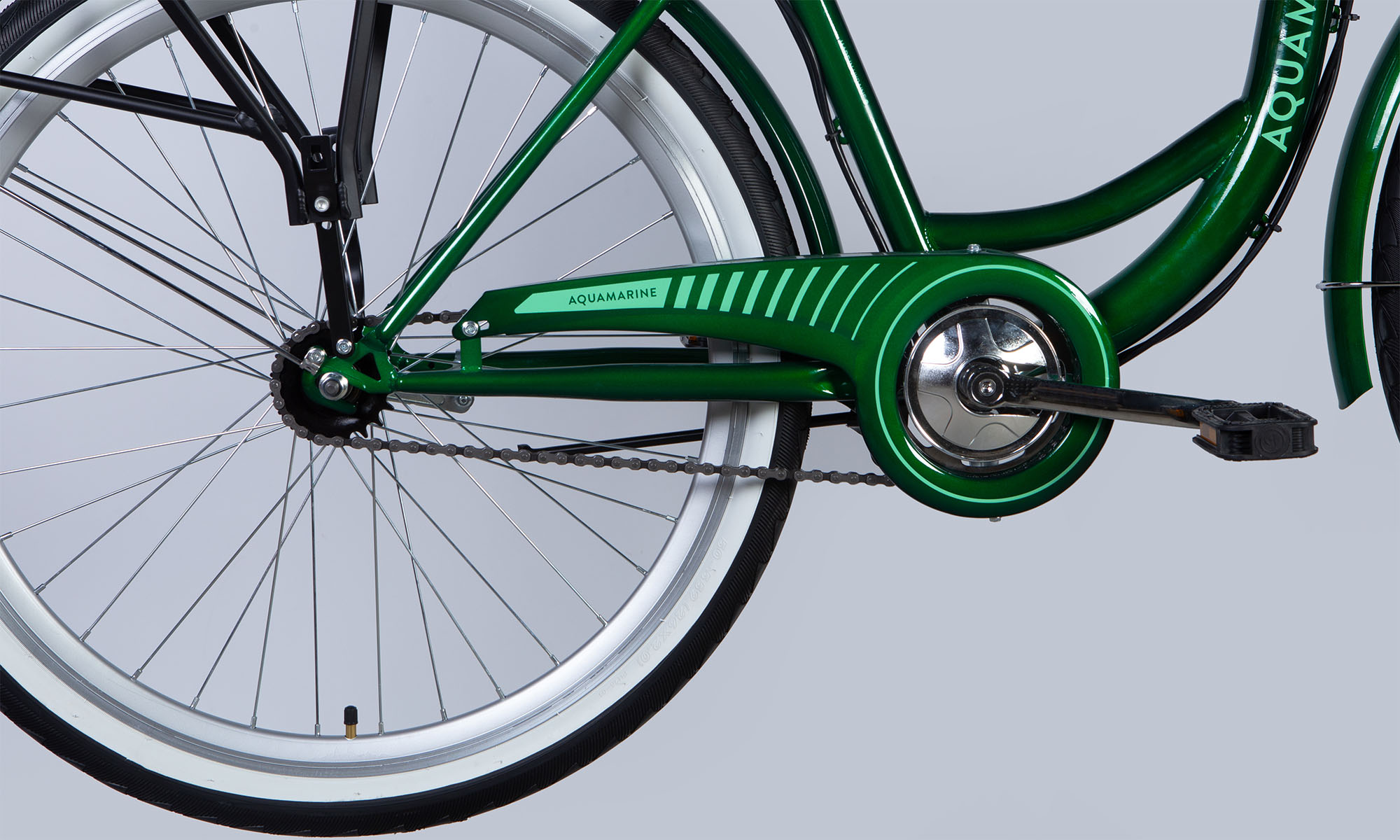 Велосипед з електроприводом Dorozhnik eAQUAMARINE BH 26", розмір M, рама-17", 36B, 13А*г, 500Вт, рік 2026, зелений 4
