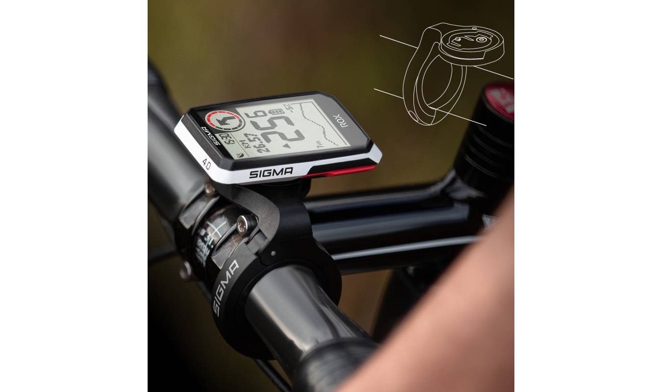 Велокомп'ютер Sigma Sport ROX 4.0 White HR Set 3 Велокомп'ютер Sigma Sport ROX 4.0 White HR Set 3