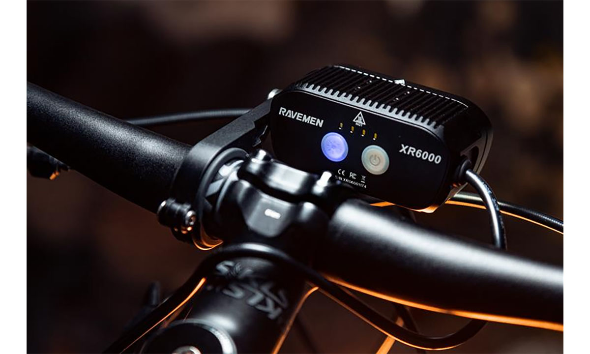 Велосипедная фара Ravemen XR6000 (6000 lm, 8000 mAh) внешняя батарея, беспроводная кнопка 2