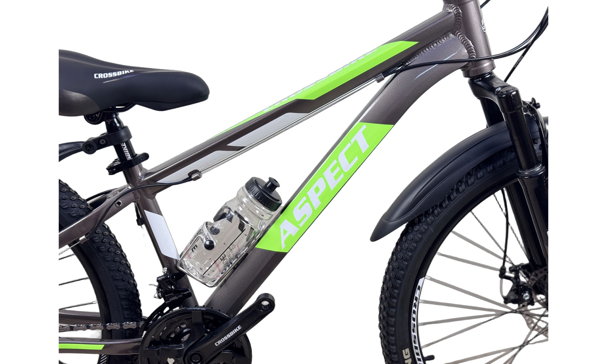 Велосипед CrossBike Aspect 24", размер XXS, рама 11", год 2026, Темно серый 4