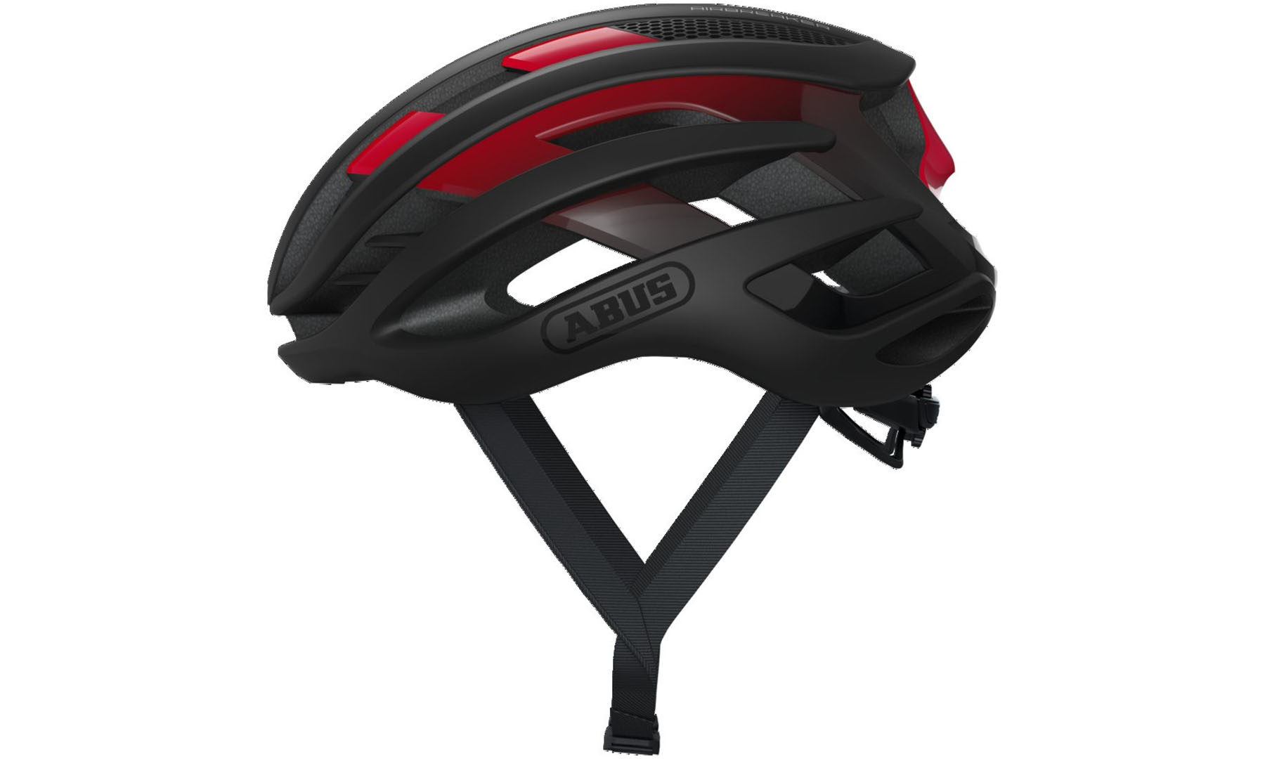Велошлем спортивный ABUS AIRBREAKER Black Red, размер M (52-58 см), черно-красный 