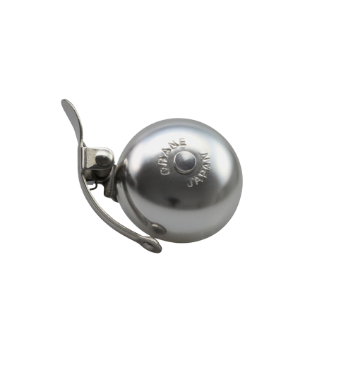 Звонок CRANE MINI SUZU, Matte Silver, 45мм алюминий, зажим, Серебристый 2