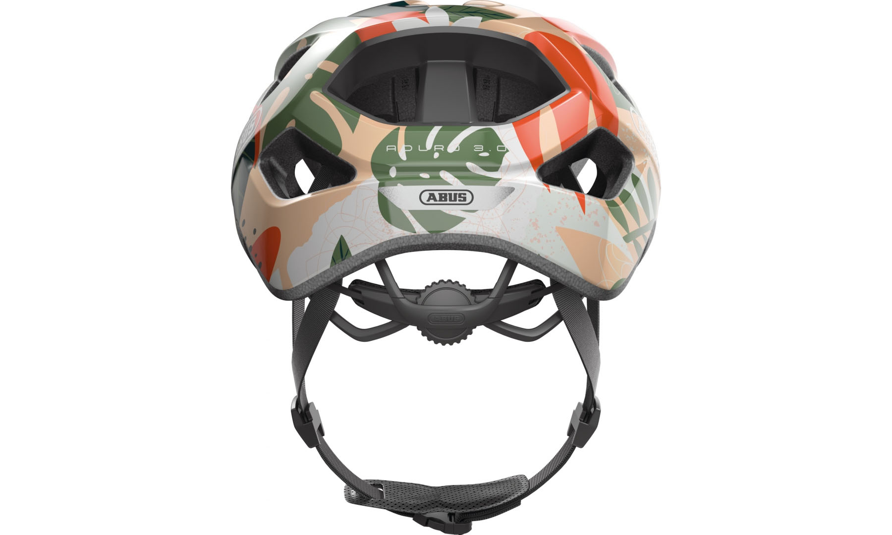 Велошлем ABUS ADURO 3.0 orange palm, размер M (52-58 см), оранжевый 2