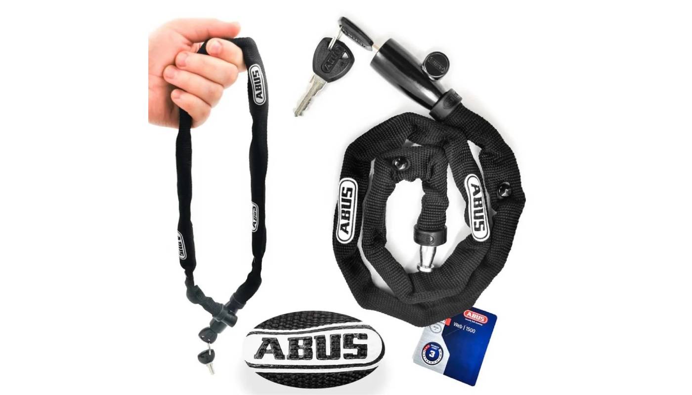 Замок Abus Web 1500/60 под ключ черный 2
