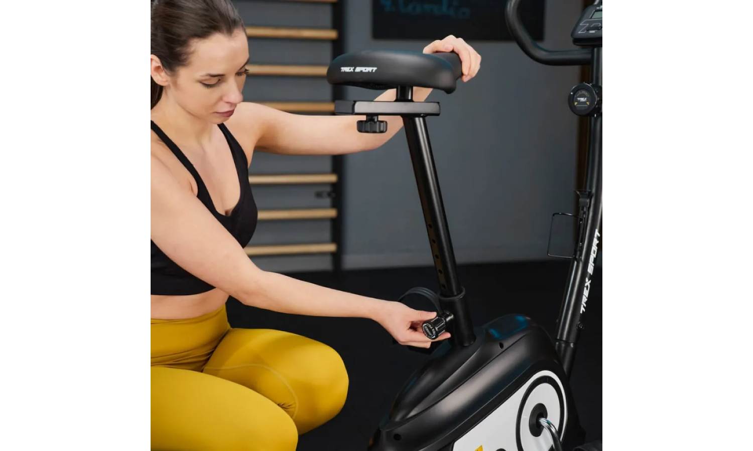 Велотренажер Trex Sport TX-400MB RECK магнітний чорно-білий 7