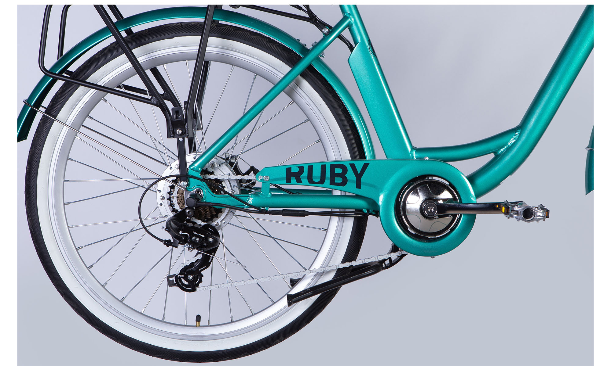 Велосипед с электроприводом Dorozhnik eRUBY DD FR 26", размер M, рама-17", 48B, 12.5А*ч, 500Вт, год 2025, бирюзовый 4 Велосипед с электроприводом Dorozhnik eRUBY DD FR 26", размер M, рама-17", 48B, 12.5А*ч, 500Вт, год 2025, бирюзовый 4