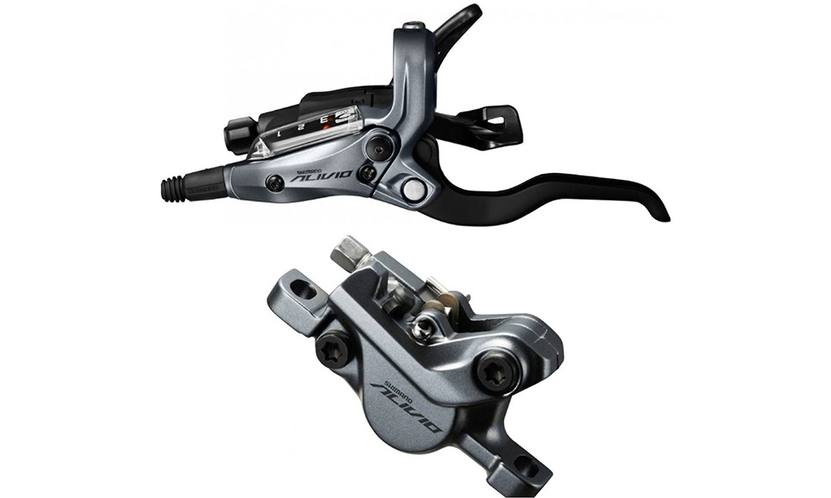 Фотографія Моноблок пров. SHIMANO ST-M4050(L),BR-M4050(F), органічні колодки, гідролінія SM-BH59 850 мм black