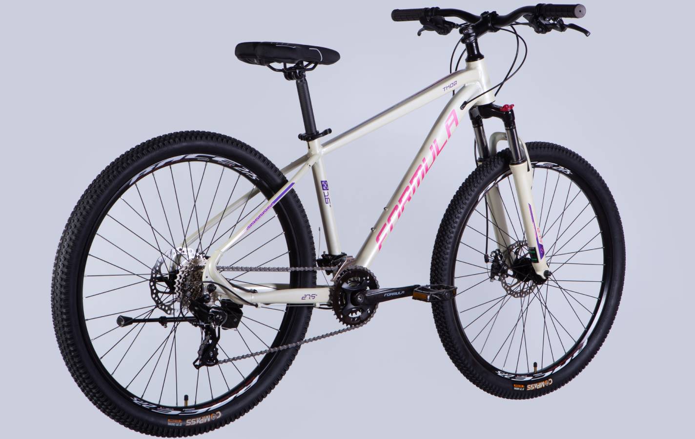 Велосипед Formula THOR DD 27,5" размер S рама 16" 2025 бело-розовый 3