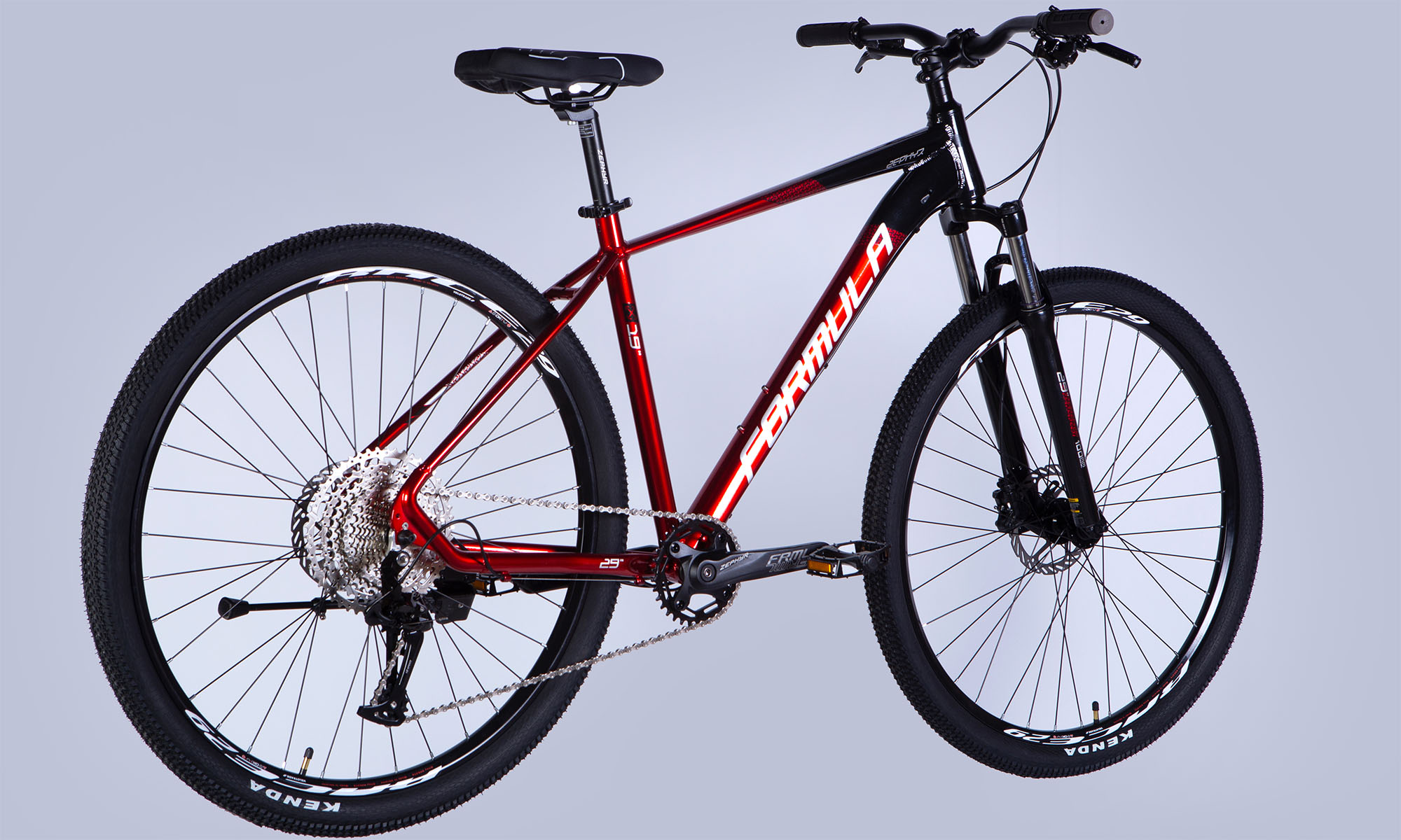 Велосипед Formula ZEPHYR PRO HDD 29", розмір L, рама-19", 2025, чорно-червоний 7