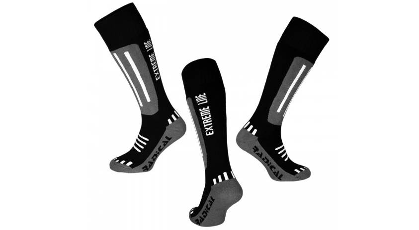 Фотографія Шкарпетки лижні Radical EXTREME LINE, чорні, розмір 27-30