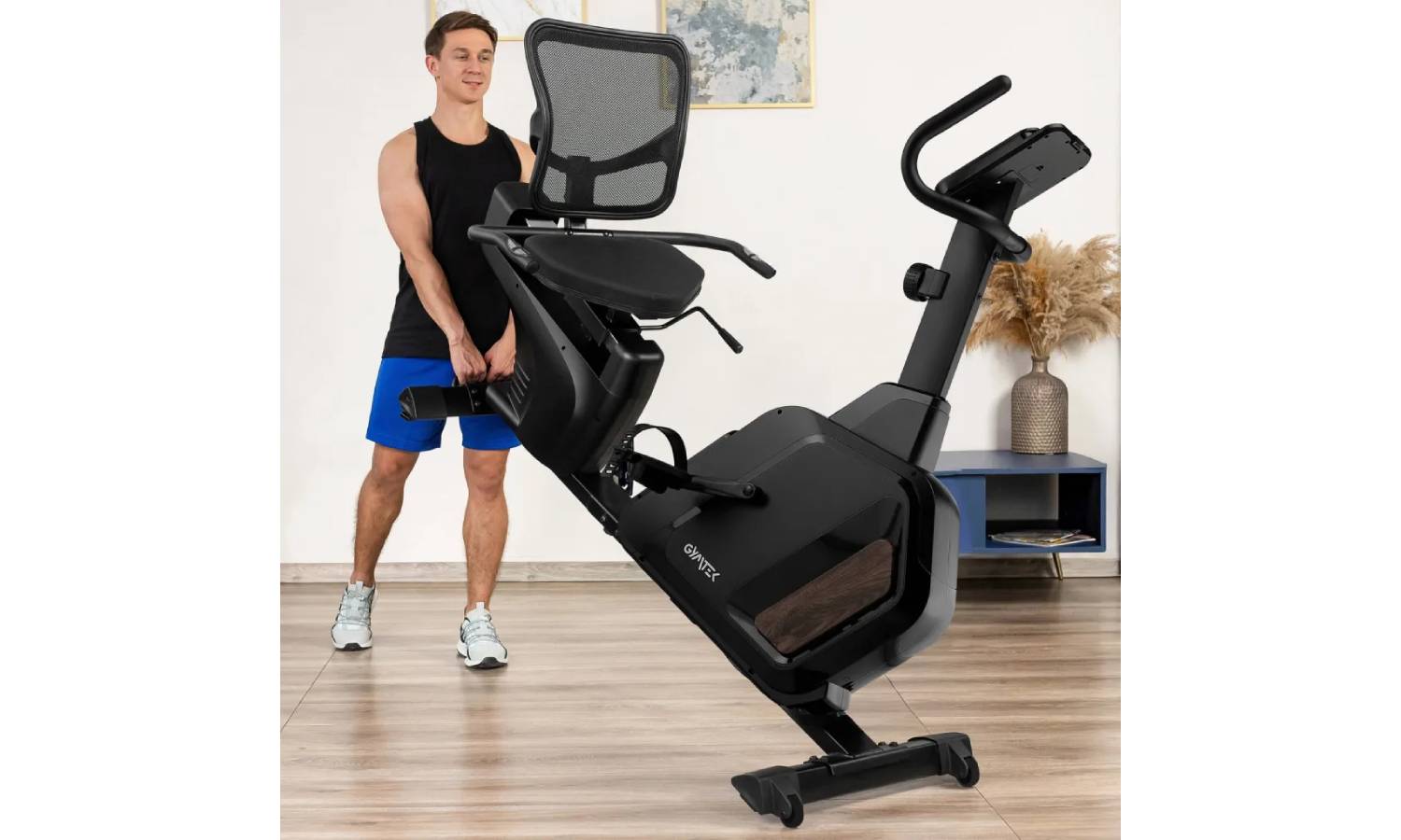 Горизонтальный велотренажер Gymtek XBR5000 магнитный черный 11 Горизонтальный велотренажер Gymtek XBR5000 магнитный черный 11