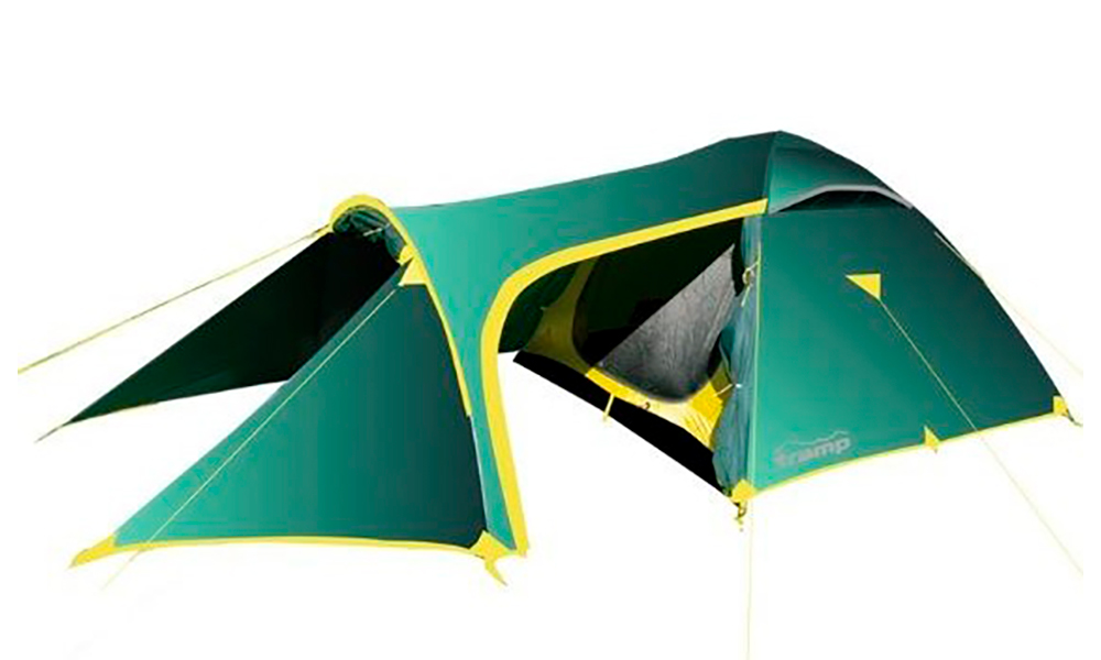 Палатка Tramp Grot v.2 зелено-желтый