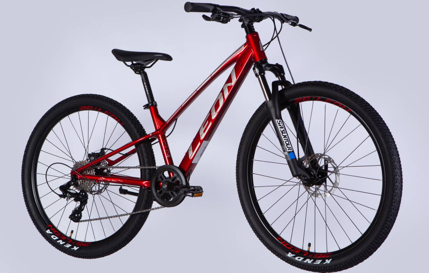 Велосипед Leon SUPER JUNIOR DD CS 26", размер XS, рама 13", 2025, красный 6