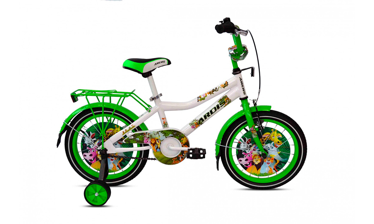 Фотография Велосипед ARDIS THOMAS 16"  Бело-зеленый