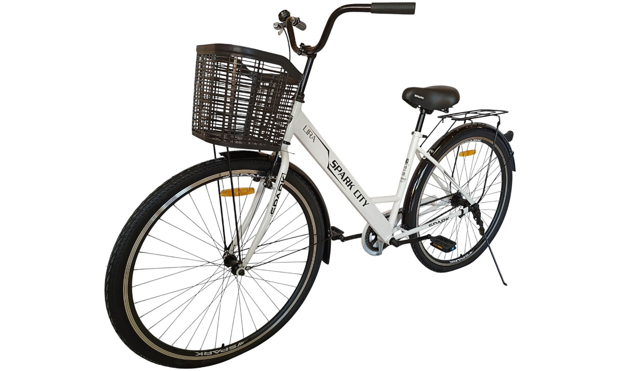 Велосипед SPARK CITY LIRA 28", размер M, рама 18", год 2026, белый 5 Велосипед SPARK CITY LIRA 28", размер M, рама 18", год 2026, белый 5